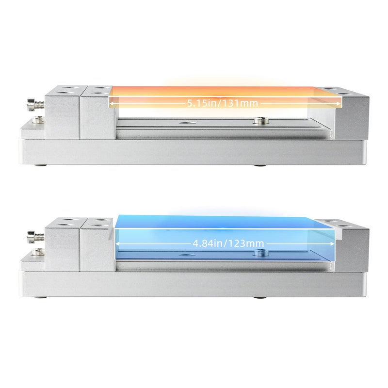 FoxAlien Mini Low Profile Bench Vise Workholding Clamp Work Table for FoxAlien 3018, Masuter 3, Masuter Pro, 3S, XE-PRO, WM-3020 Vasto CNC Router Machine - Image 4